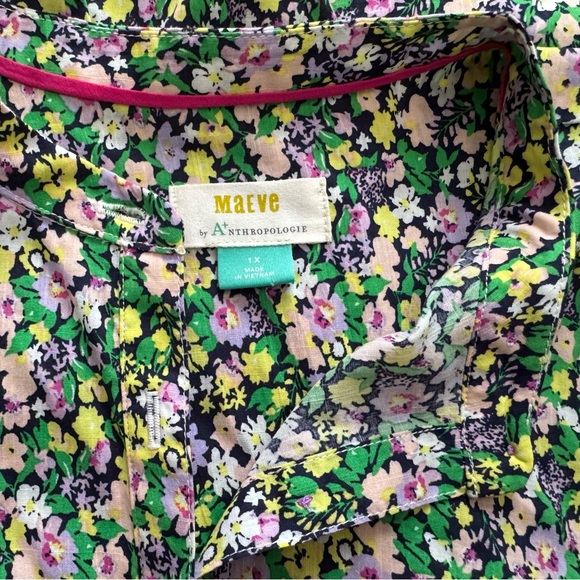 NWOT Maeve by Anthropologie Ashleigh Floral Blouse - Picture 7 of 9